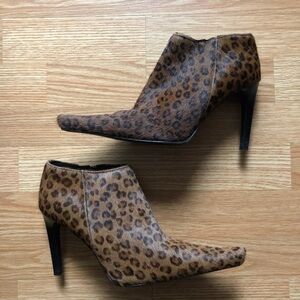 Leopard Print Ankle Boots